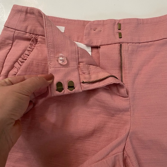Loft Women’s Size 4 Blush Rose Pink Ruffle Detailing 4" china Shorts - Picture 12 of 12